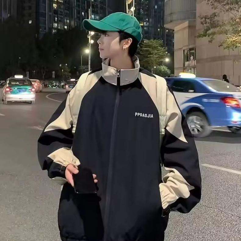 PROMO JAKET VARSITY COLORBLOCK JAPAN VINTAGE WINDBREAKER /Jaket Jepang Retro Sport 90an JEKET HIP HO