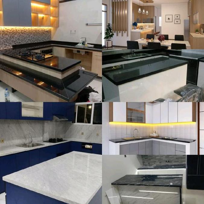 Terlaris Marmer Dan Granit Tebel Top Meja Dapur Minimalis Marmer Dan Granit Quadra 52836