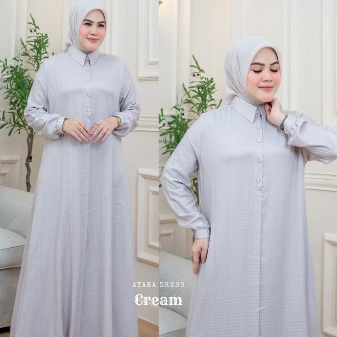 Hokywoi- Nnfashion ~ Ayara Dress Gamis Wanita  Muslimah Dewasa Remaja Syari Casual Formal Lebaran An