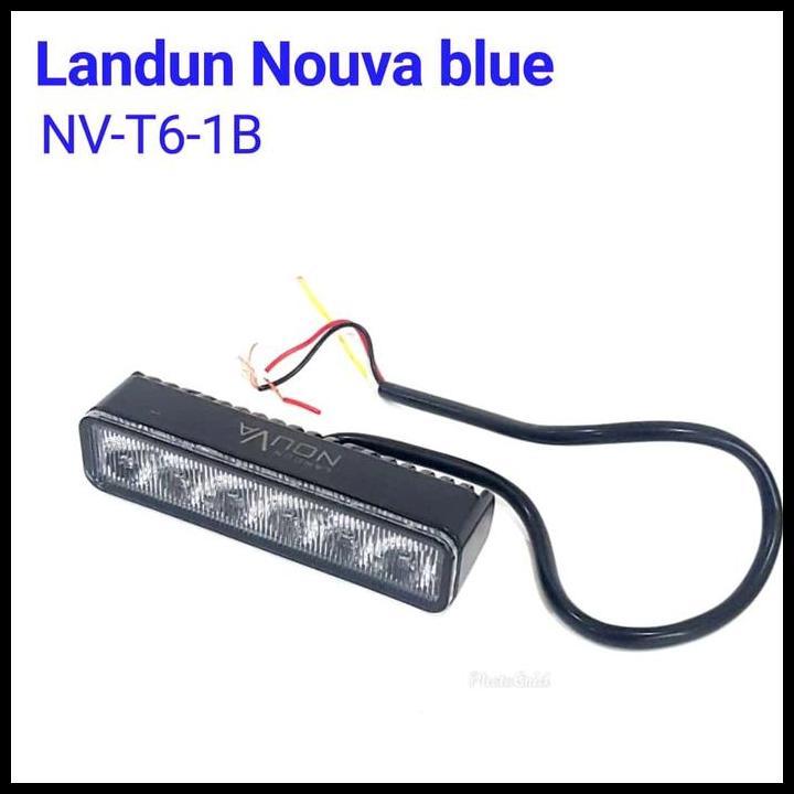 GRATIS ONGKIR LAMPU STROBO GRILL LANDUN NOUVA BLUE 