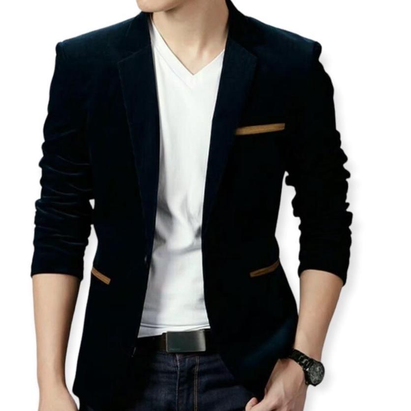 Fast Delivery Jas Cowok Casual Slimfit/ Blazer Kekinian Pria Korea/ Jas Santai Pria Casual/ Blazer K