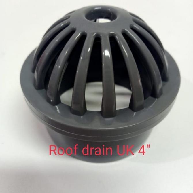 Roof Drain Plastik Pvc Tebal Ukuran 4" Saringan Dak Atap Rumah