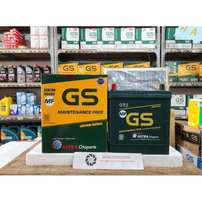 Terlaris Aki Mobil Gs Astra Mf Ns40Z / 36B20R (35 Ah) (Kering)