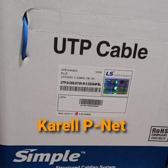 TERMURAH - kabel LS cat 6 / kabel lan LS cat6 / utp ls cat6