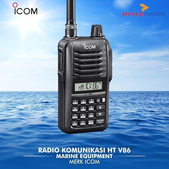 Terlaris Radio Ht Komunikasi Merk Icom Type V86 1 Set Walkie Talkie Icom