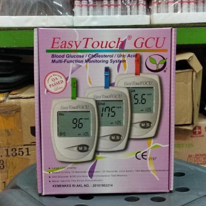alat cek gula darah 3 in 1 easy touch alat easy touch GCU lengkap