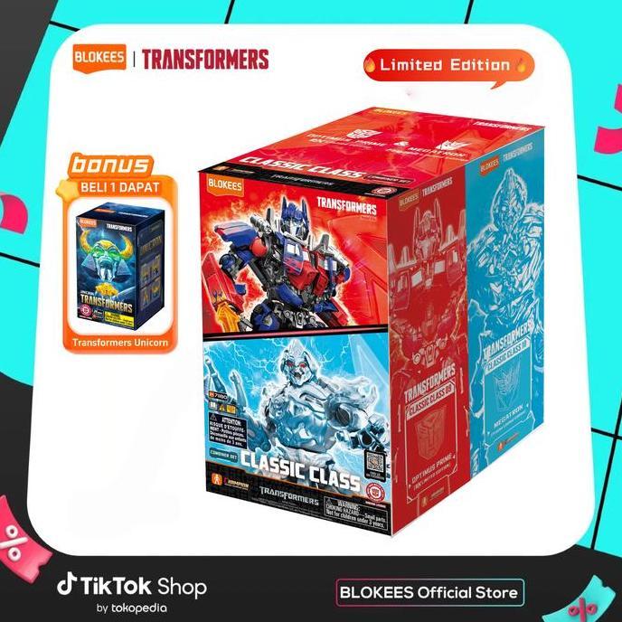 [Limited Edition] Blokees Transformers Ex Limited Edition - Movie 1 Optimus Prime X Megatron Model K
