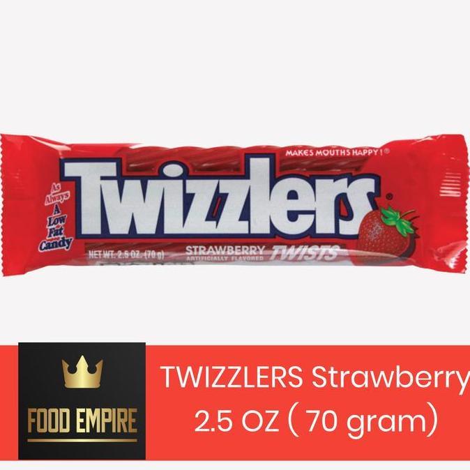 TWIZZLERS Twists Strawberry Candy 2.5 oz | Permen Twizzler 70 gram