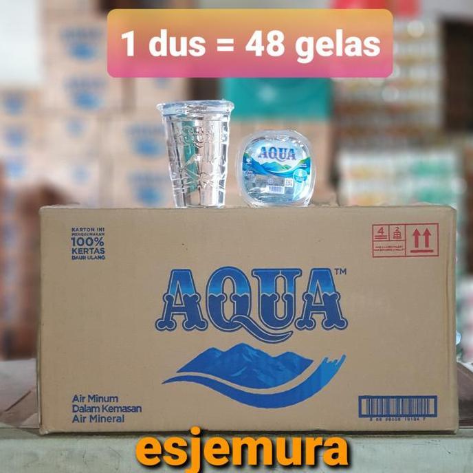 Aqua Gelas per dus / Air mineral
