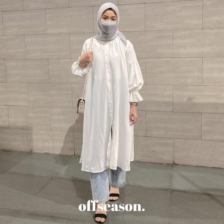 Loose Crinkle Midi Dress / Tunik Crinkle / Midi Dress Rayon / Dress Crinkle