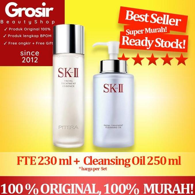 SK-II SK2 SKII SK II Paket Pitera FTE 230 ml + Cleansing Oil 250 ml
