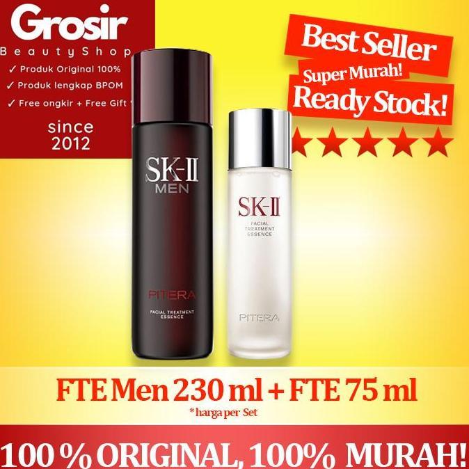 SK-II SK2 SKII SK II Paket Pitera Murah FTE 75 ml + FTE Men 230 ml