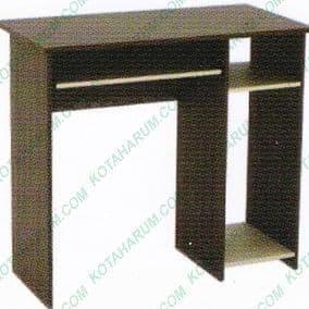 TERBARU - Meja komputer laptop kantor tinggi coklat kayu hitam murah indonesia