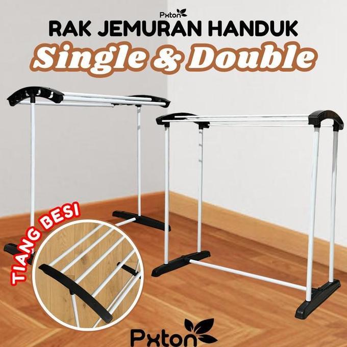 Pxton - Rak jemuran handuk / Jemuran Handuk / Jemuran Pakaian / Jemuran Baju / Jemuran handuk portab