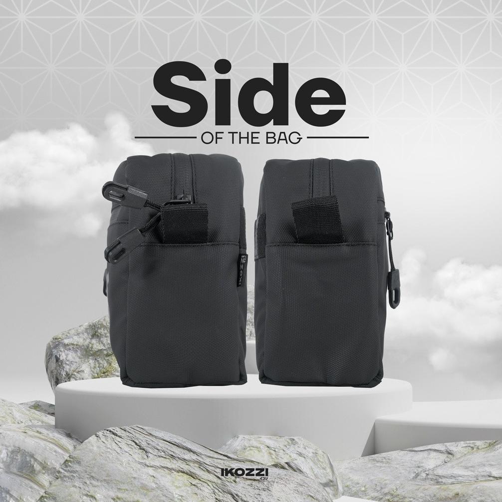 new ikozzi tas pria comfy handbag pria pouch bag cowok tas selempang & genggam clutch bag hitam wate