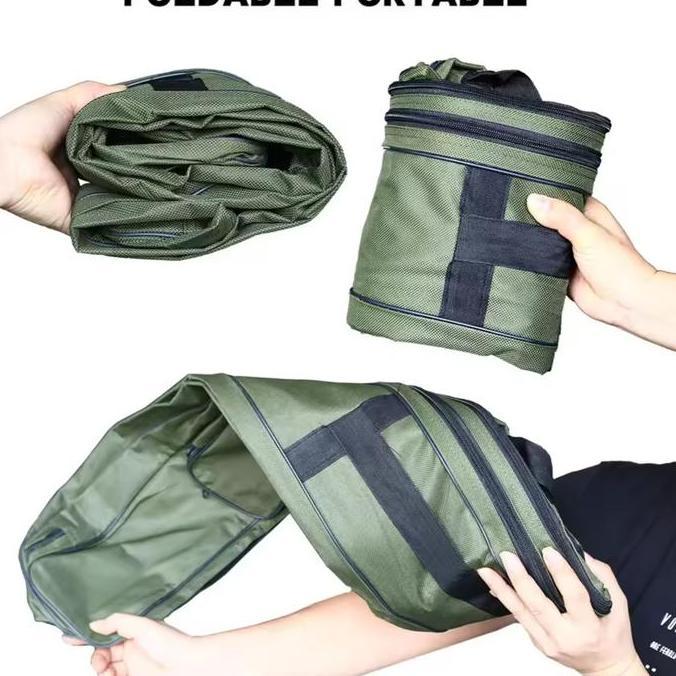 Tas Joran Pancing Besar Portable 2 Layer 120cm 150cm Tas Perlengkapan Mancing Foldable (TERBAIK) (TE
