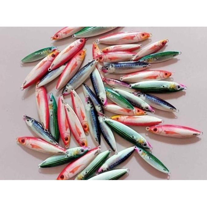 metal jig cold sniper 3D  motif ikan asli  full GID 40-100 gram Glow in the dark (TERBAIK) (TERBARU)