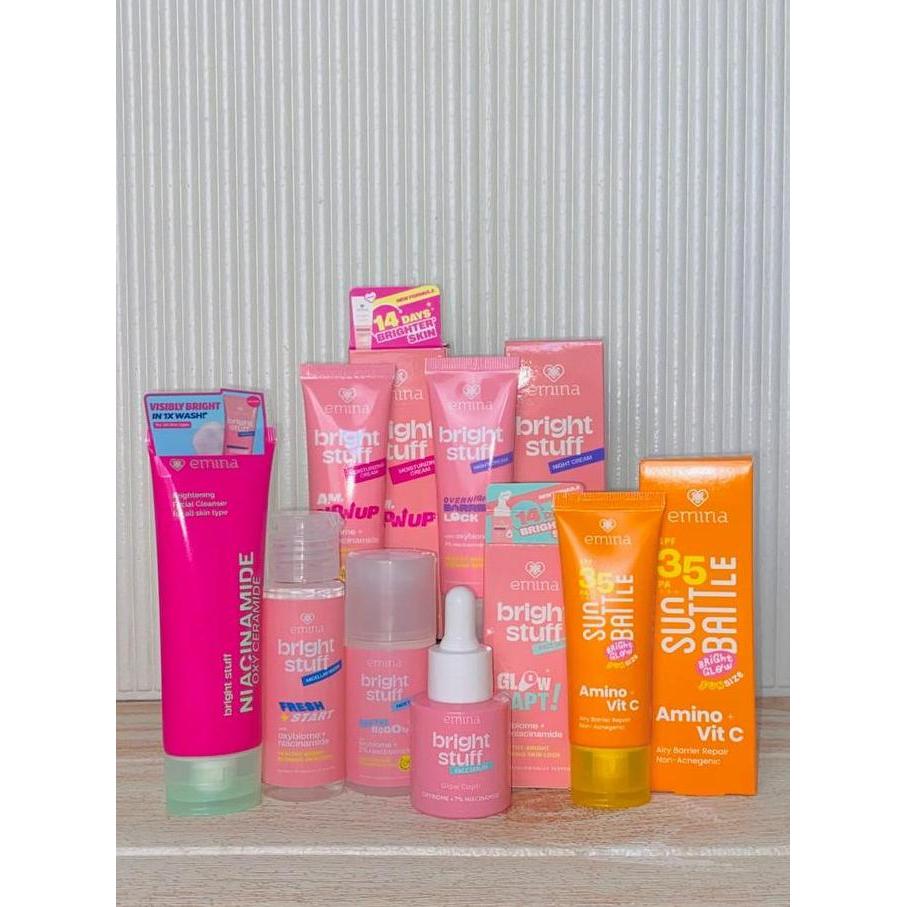 EMINA 1 PAKET BRIGHT STUFF LENGKAP 7 PRODUK