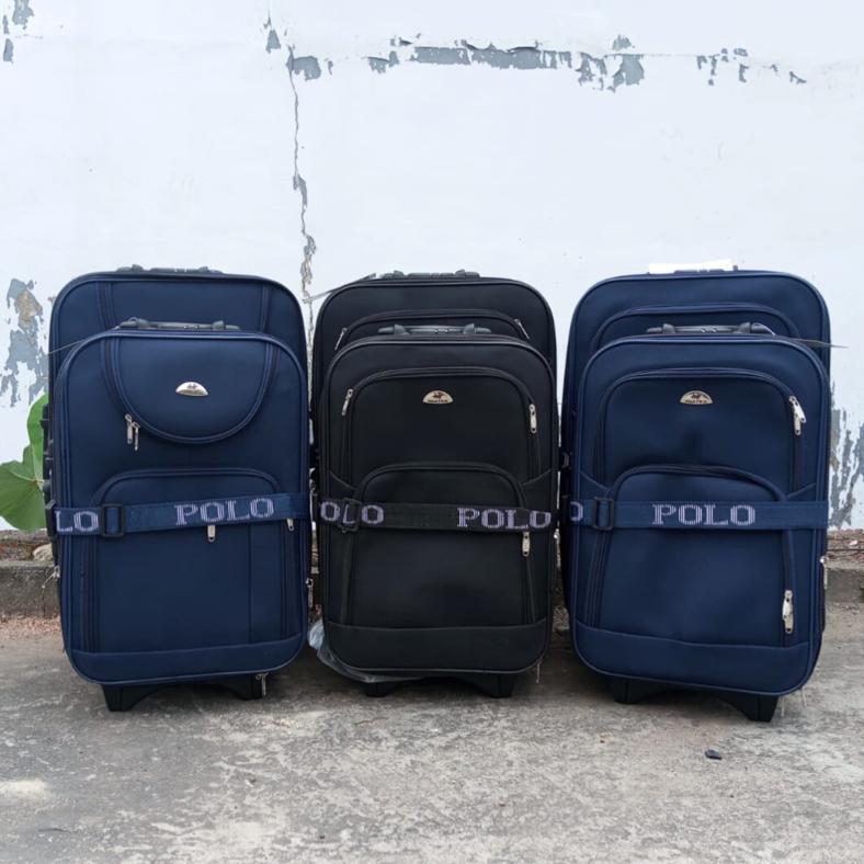 FREE ONGKIR BAGPARK KOPER KAIN 20 INCH / KOPER KAIN 24 INCH POLO TWIN POLO GEAR STANDAR / KOPER CABI