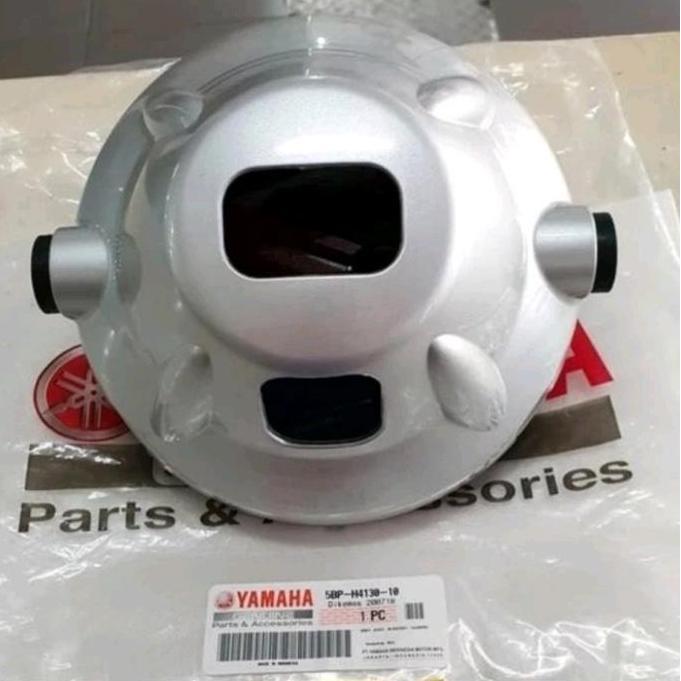 TERMURAH - BATOK LAMPU DEPAN OR BELAKANG SCORPIO Z BULAT SILVER ORI YAMAHA YGP
