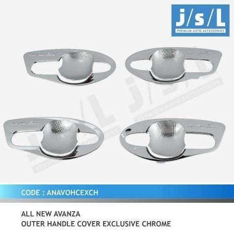 BEBAS ONGKIR - Outer handle chrome mangkok pegangan pintu AVANZA VELOZ 2014 - 2018