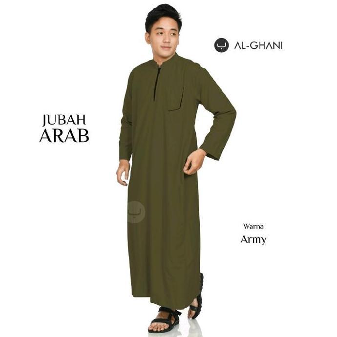 Saless Jubah Gamis Arab Pria Gratis Celana Bahan Katun Soft