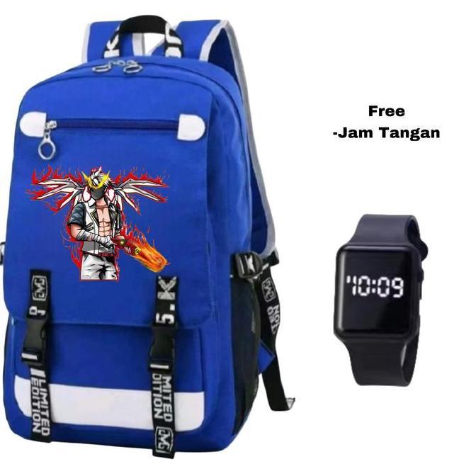 DF114 - Tas Ransel Anime  Tas Sekolah Karakter Anime  Tas Ransel Karakter Superhero  Tas Ransel Berg