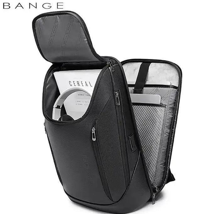 Bange BG6623 Tas Laptop Backpack Kulit Sapi Asli  Pria Wanita  15.6 Inch Lock TSA