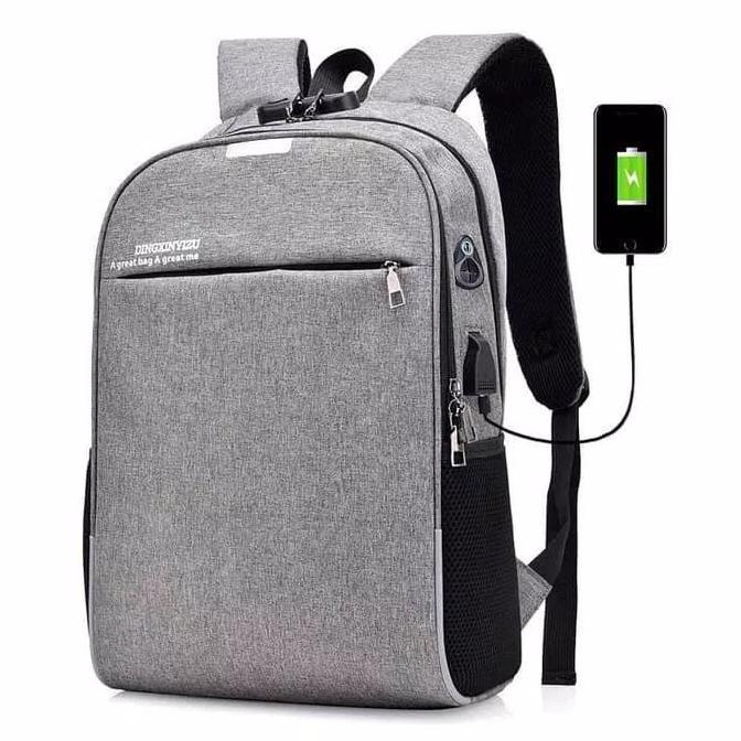 TAS RANSEL ANTI MALING USB PORT CHARGER + HEADSET PORT SMART BACKPACK