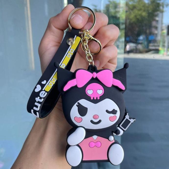 DI94 - DOMPET KOIN MINI JELLY CASE POUCH SILIKON MODEL GANTUNGAN KUNCI SANRIO