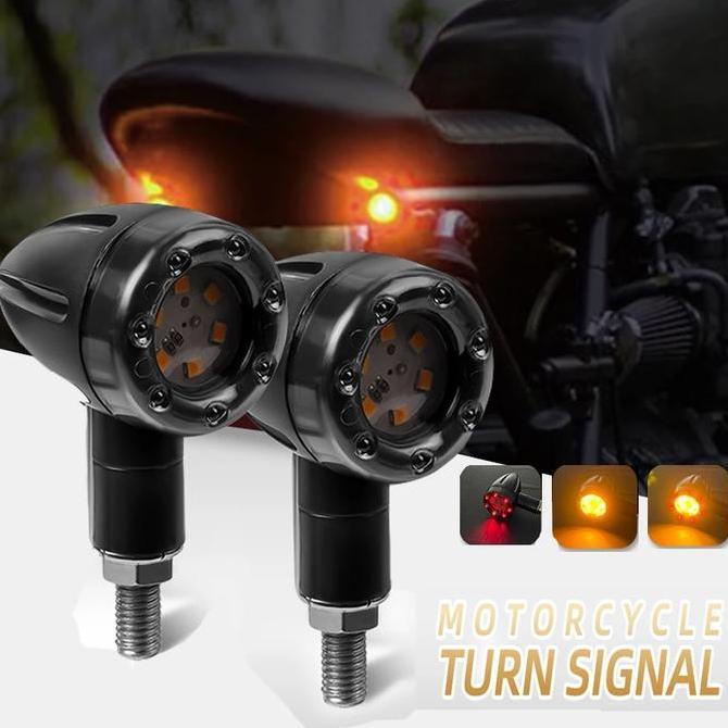 Promo Lampu Led Sein Sen Indikator Motor Harley custom Harley Sportster Diskon