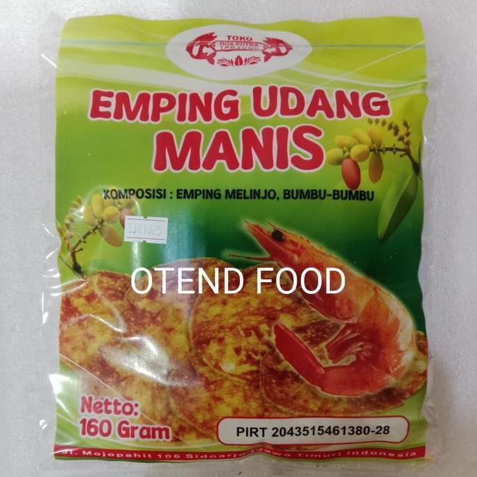Emping Belinjo / Blinjo / Emping Udang Mentah - Manis