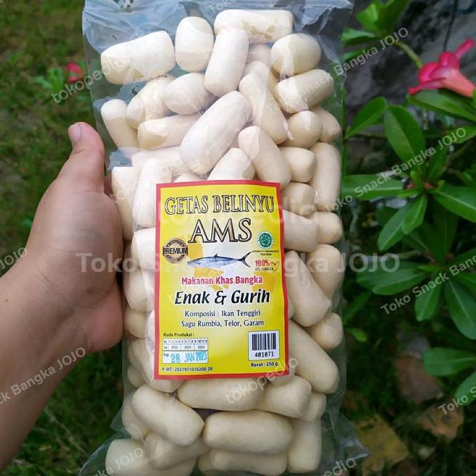 Getas belinyu ams 250gram getas premium bangka kerupuk amplang bangka