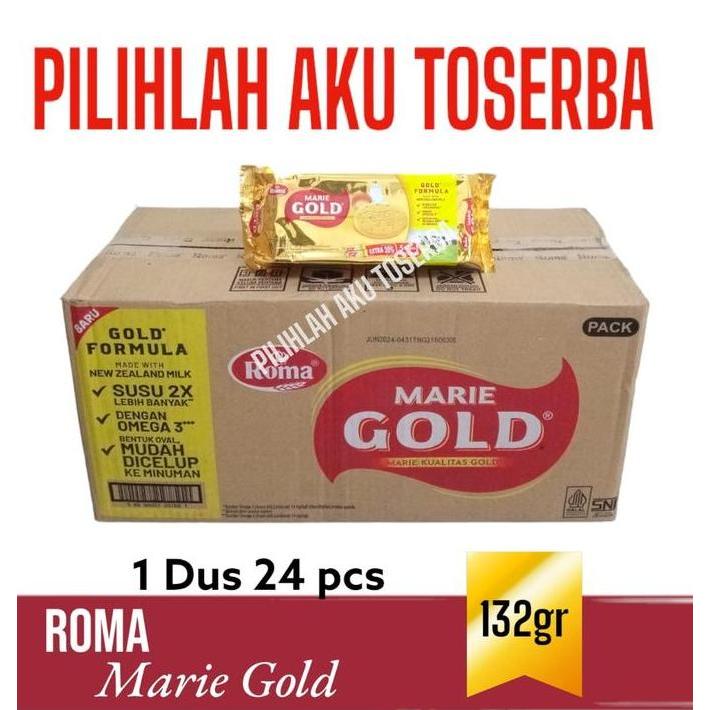 Roma MARIE GOLD 132 gr Multipack - ( HARGA 1 DUS ISI 24 Pcs )
