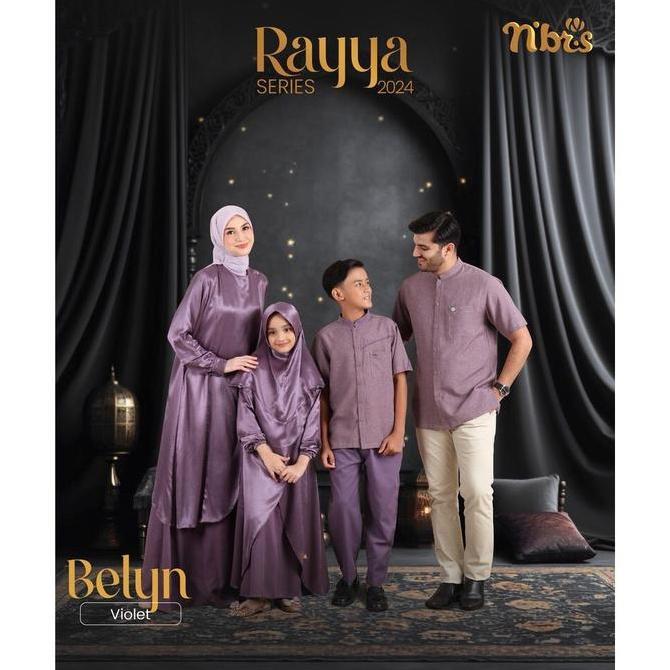 Tunik Wanita Terbaru Tunik Nibras BELYN VIOLET Baju Atasan Wanita Kekinian Couple Tunik Termurah