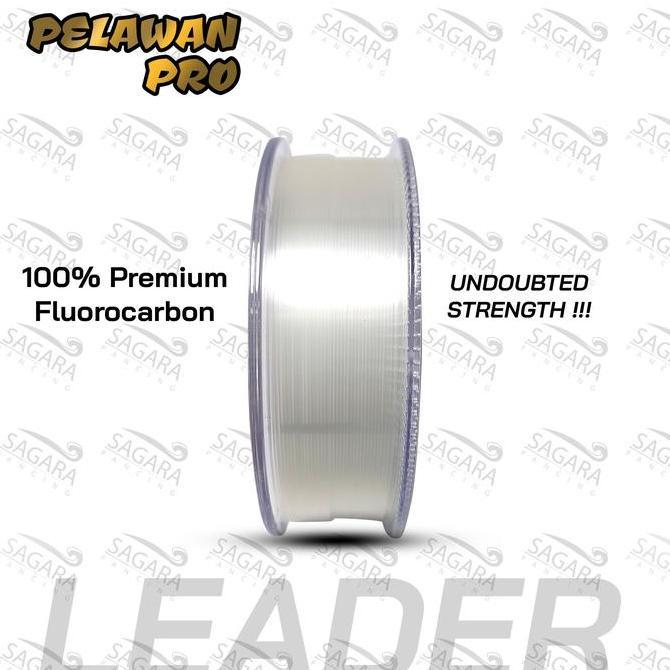 Leader Pelawan PRO Premium Leader Fluorocarbon Senar Pancing Kaku Tidak keriting (TERBAIK) (TERBARU)