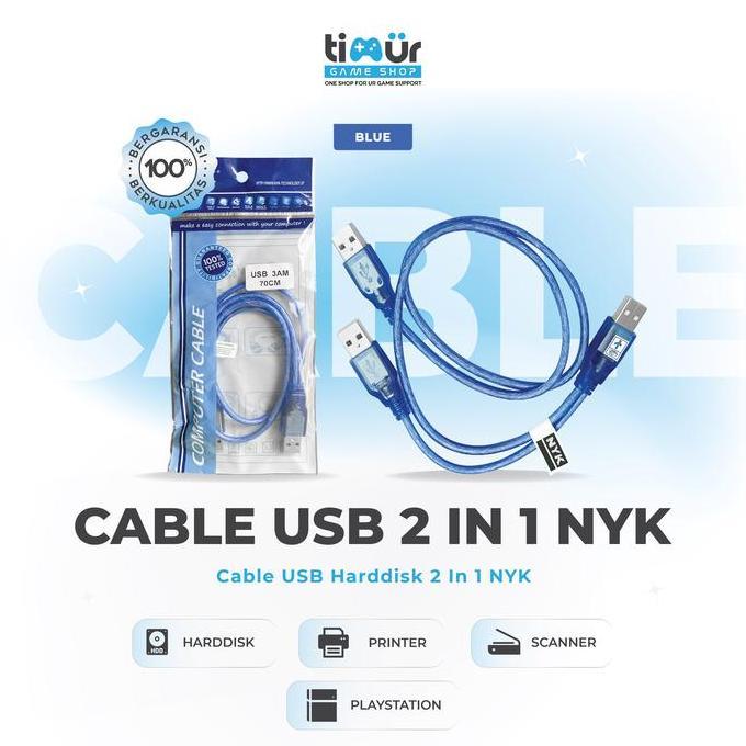 Kabel USB 2.0 Hardisk PS2 Harddisk 2 In 1