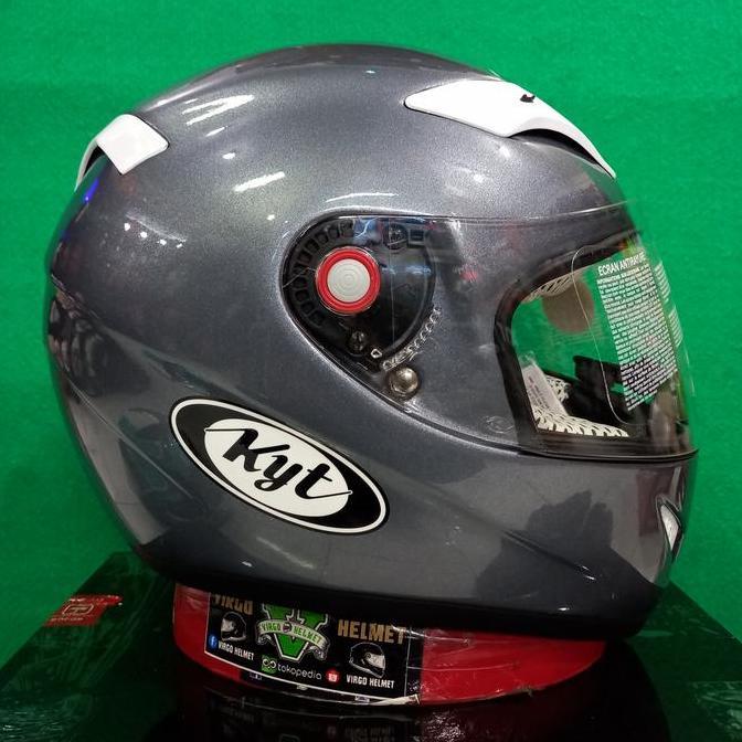 KYT HELM C4 TECH SOLID ALUMUNIUM GREY DDRING