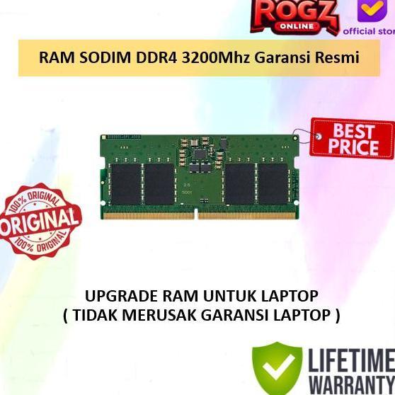 RAM SODIM DDR4 3200MHz Garansi Resmi Garansi Life Time Untuk Laptop RAM Laptop (TERBAIK) (TERBARU) (