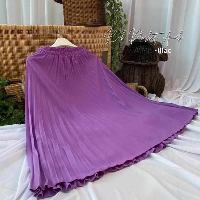 Rok Plisket Remaja SMP Rok Sekolah Anak Tanggung Model Plisket Hitam