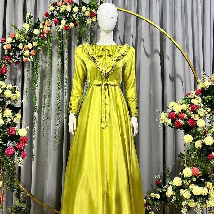TAMIKA DRESS (BUSUI) By Keira.Butik Gamis Mewah Brukat Premium