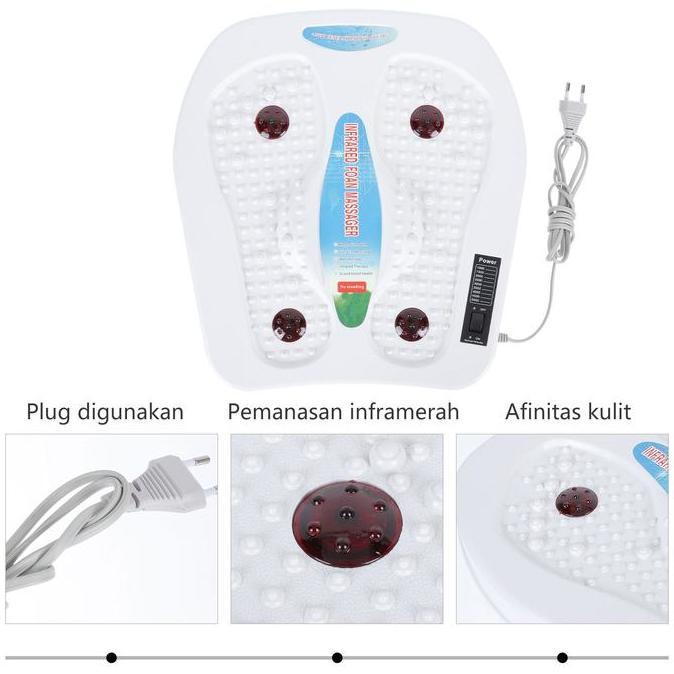 Terapi kaki Getaran Inframerah Alat Pijat Kaki Elektrik Otot Sakit TER