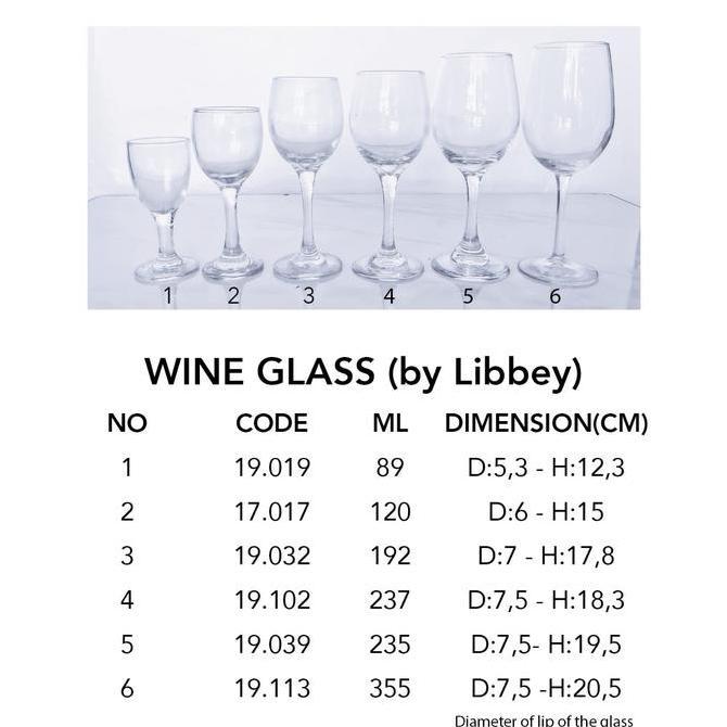 WINE GLASS / GELAS WINE