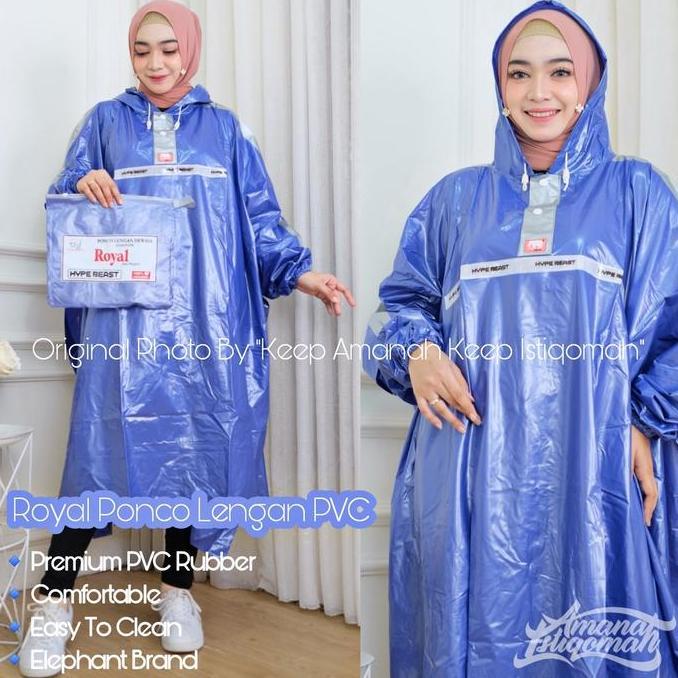 Jas Hujan Royal Mantol Royal Mantol Kelelawar Mantol Ponco Trendy