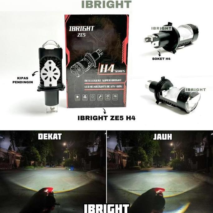 DF55 - IBRIGHT - Lampu Utama H4 IBRIGHT ZE5 - IB-H4-ZE5