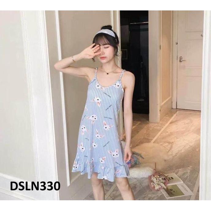 Daster Tali Tanktop Motif Floral