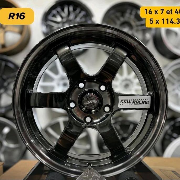 Terlaris Velg Mobil R16 Te37 Ssw Original Thailand Pcd 5X114,3 Velg Racing Ring 16 Velg Mobil Velg R