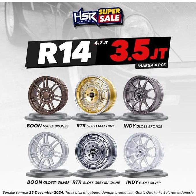 Terlaris Paket Velg Maudus Hsr Ring 15 Plus Ban Accelera Buat Avanza