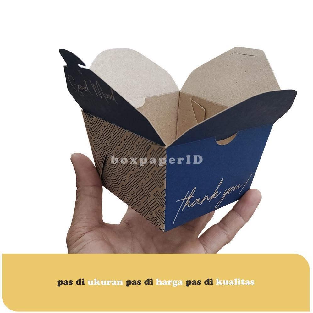 BIG PROMO Food Pail Size S Laminasi Kraft Dus Snack Anti Bocor Food Tary Size M L