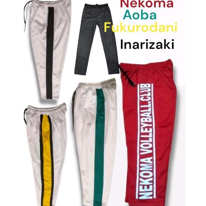 DB257 - celana haikyuu karasuno team ics nekoma fukurodani inarizaki aoba johsai blue lock goddog Pa